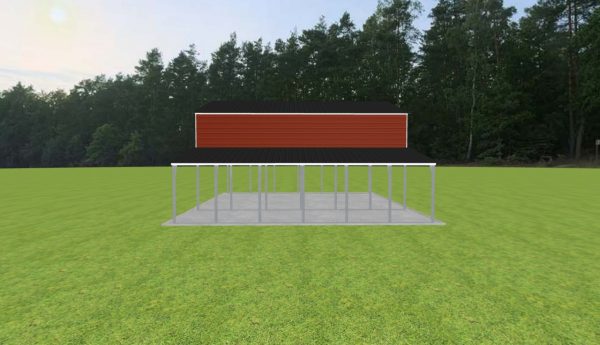 3 Car Carport 28 x 30 x 14 - Image 4