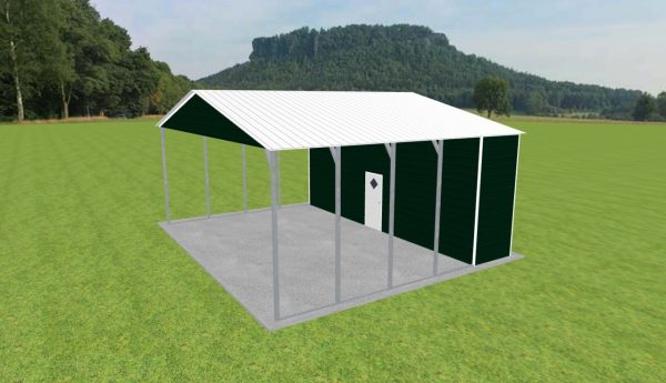 Carport with Storage 30 x 25 x 12