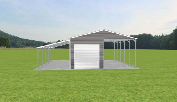 Carport with Storage 22 x 24 x 10