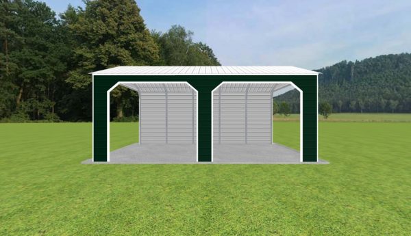 2 Car Carport 22 x 25 x 10 - Image 2