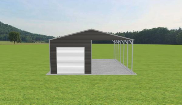 Carport with Storage 24 x 28 x 10 - Image 4