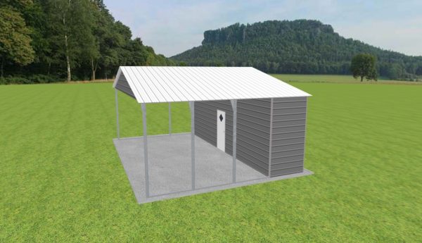 Carport with Storage 28 x 20 x 10