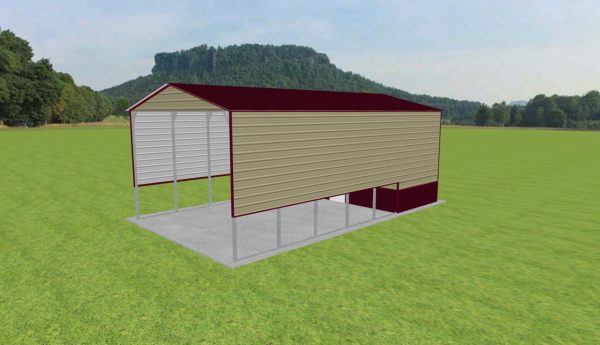 Carport with Storage 20 x 35 x 13 - Image 3