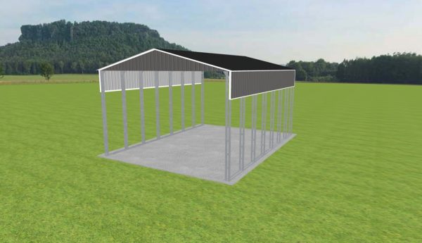 3 Car Carport 26 x 35 x 16