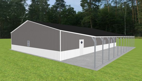 Garage with Lean To 42 x 60 x 10 - Image 2