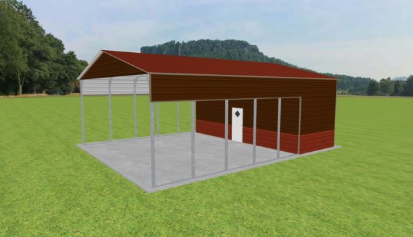 Carport with Storage 28 x 35 x 12