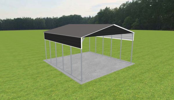 2 Car Carport 24 x 25 x 12