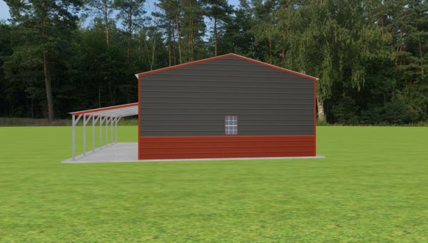 Garage with Lean To 24 x 30 x 11 - Image 5