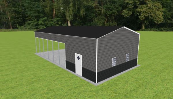 Carport with Storage 22 x 45 x 12 - Image 3