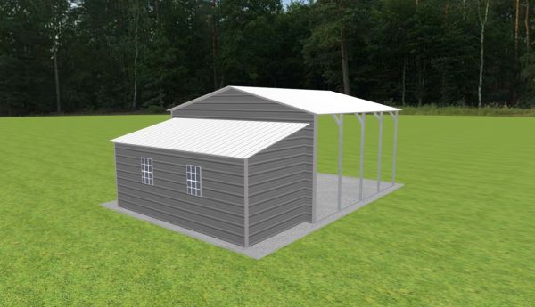 Carport with Storage 20 x 20 x 10 - Image 2