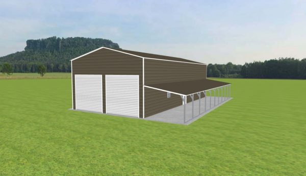 Garage with Lean To 24 x 50 x 14