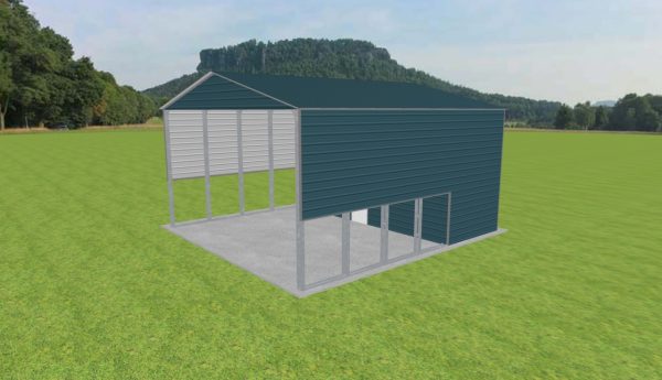 Carport with Storage 28 x 30 x 15 - Image 2