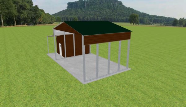 Carport with Storage 28 x 20 x 15 - Image 4