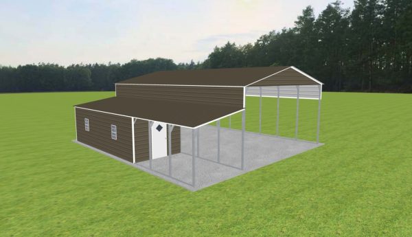 Carport with Storage 26 x 40 x 13