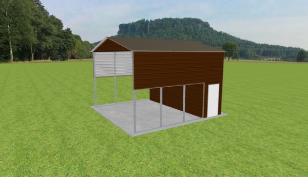 Carport with Storage 20 x 20 x 13