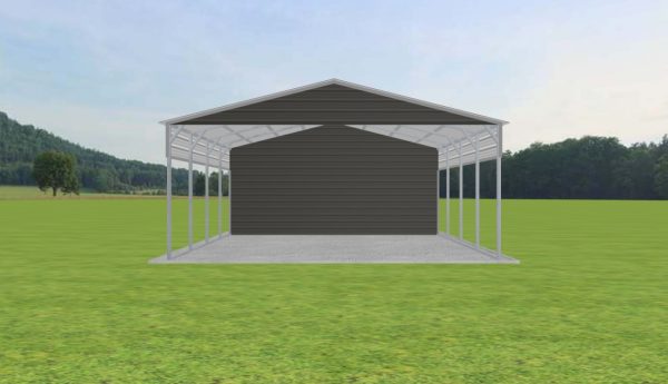 Carport with Storage 24 x 25 x 10 - Image 2