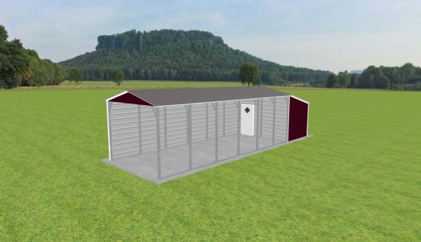 Carport with Storage 12 x 30 x 9