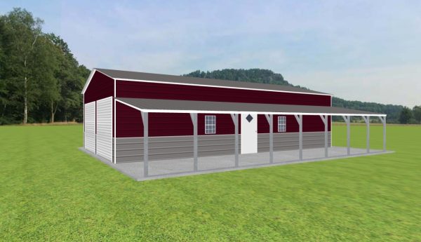 Garage with Lean To 22 x 40 x 10 - Image 2