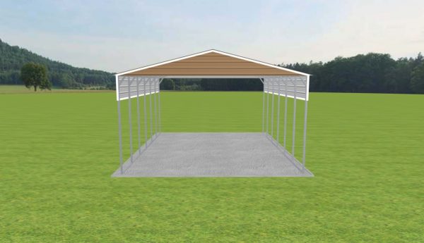 2 Car Carport 24 x 30 x 13 - Image 2