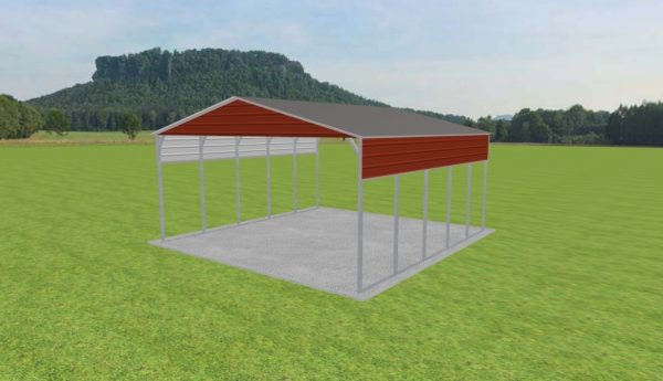 2 Car Carport 24 x 25 x 11