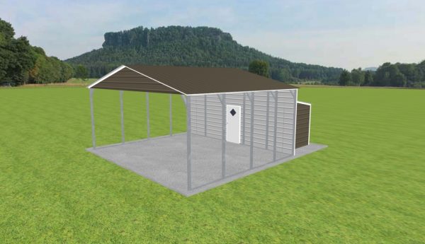 Carport with Storage 24 x 20 x 10