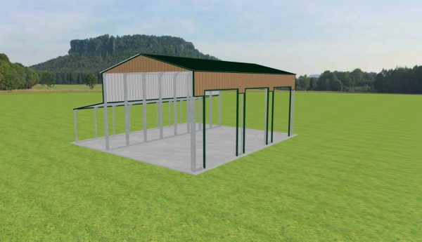 3 Car Carport 24 x 40 x 16