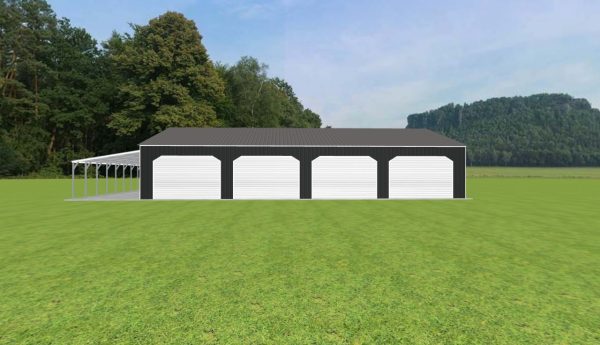 Garage with Lean To 44 x 60 x 10 - Image 3