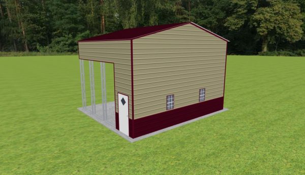 Carport with Storage 24 x 20 x 15 - Image 3