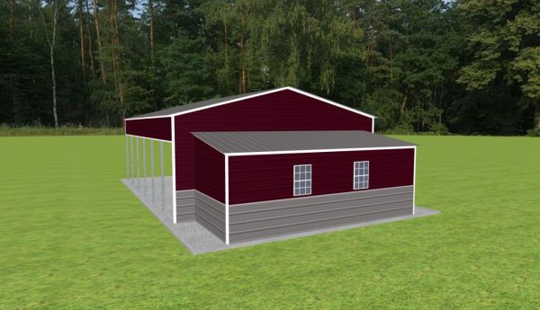 Carport with Storage 24 x 30 x 10 - Image 2