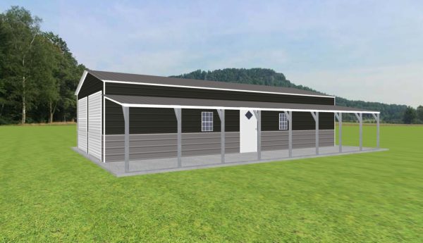 Garage with Lean To 20 x 40 x 9 - Image 2