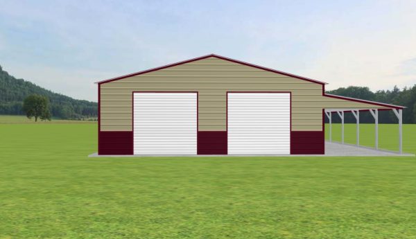 Garage with Lean To 28 x 50 x 9 - Image 3