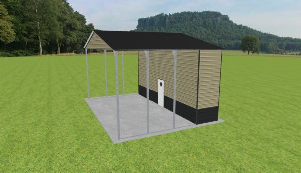 Carport with Storage 28 x 20 x 14