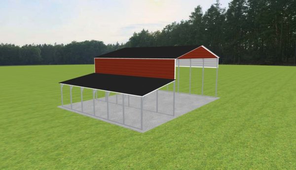 3 Car Carport 28 x 30 x 14