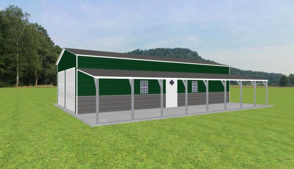 Garage with Lean To 20 x 40 x 10 - Image 2