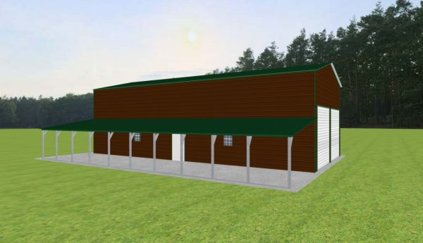 Garage with Lean To 24 x 50 x 15 - Image 2