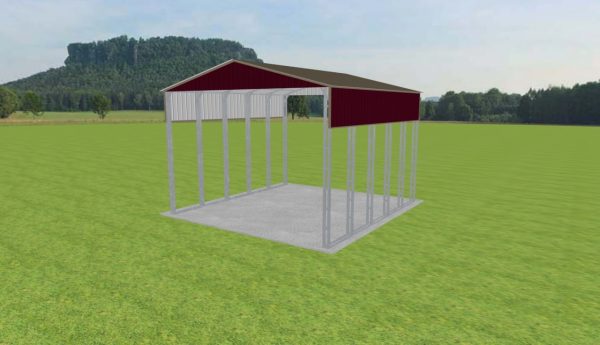 2 Car Carport 24 x 25 x 16