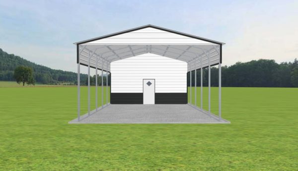 Carport with Storage 20 x 35 x 11 - Image 2