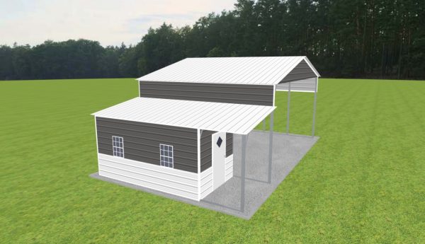 Carport with Storage 26 x 20 x 12