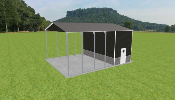 Carport with Storage 24 x 30 x 14