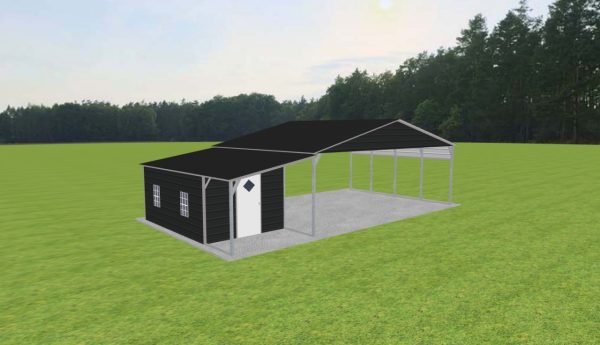 Carport with Storage 28 x 20 x 9