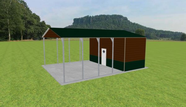 Carport with Storage 22 x 30 x 11