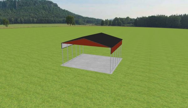 3 Car Carport 28 x 25 x 13 - Image 4