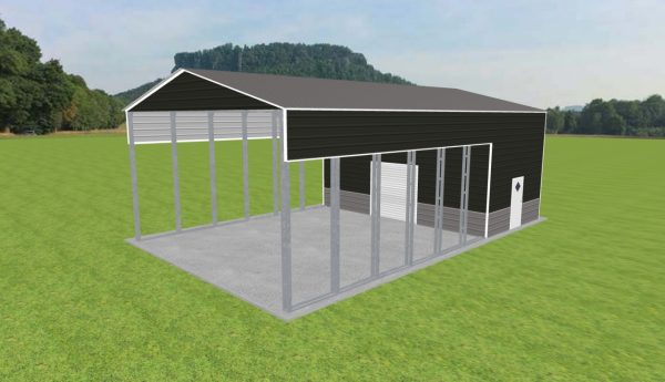 Carport with Storage 28 x 45 x 15