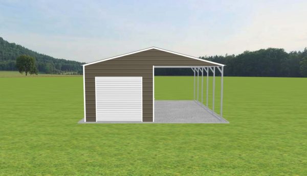 Carport with Storage 24 x 25 x 10 - Image 2