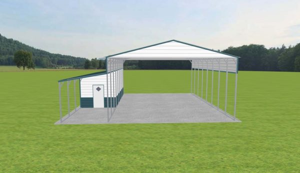 Carport with Storage 28 x 40 x 14 - Image 2