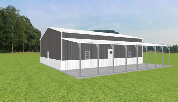 Garage with Lean To 32 x 40 x 12 - Image 2