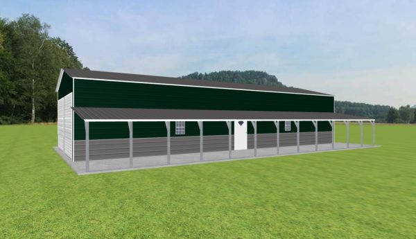 Garage with Lean To 24 x 60 x 12 - Image 3