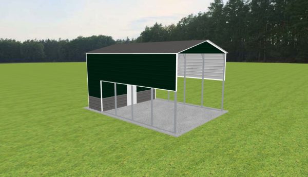 Carport with Storage 18 x 25 x 13 - Image 2