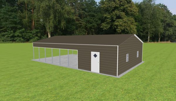 Carport with Storage 28 x 45 x 9 - Image 3