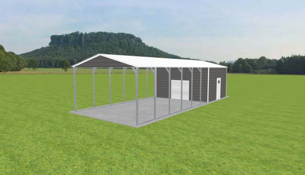 Carport with Storage 18 x 45 x 10